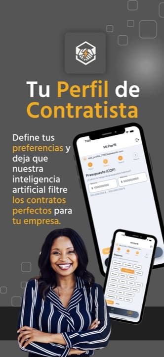 Tu perfil de contratista: preferencias de presupuesto y regiones de interés